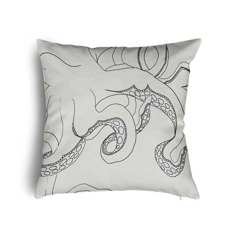 Cullompt Square Cushion, 40cm H x 40cm W x 13cm D, White