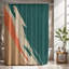 Rideau de douche avec tapis de bain-825526576