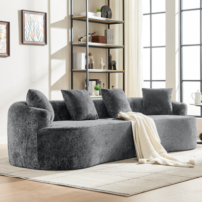 Upholstered 37.71 " Chenille Loveseat