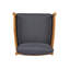 Chaise longue de patio en bois d'acacia avec coussins amovibles Adria-1471015316