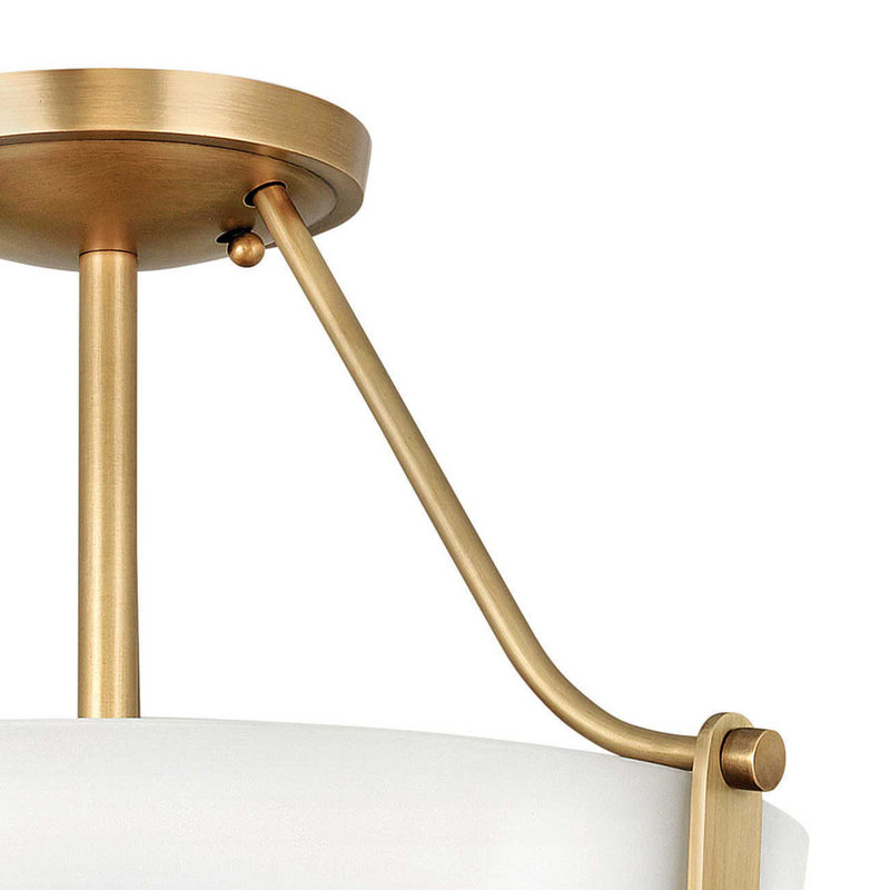 Plafonnier bol semi-encastré 3 lumières Hathaway