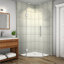 Cabine de douche à charnière semi-sans cadre Neoscape GS 42,81 "x 72"
