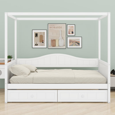 Canopy Day Bed With Drawers