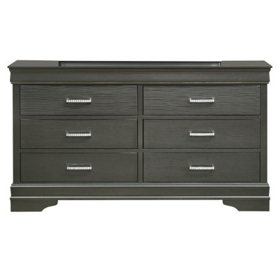 Commode moderne à 6 tiroirs en bois