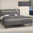 Modern Upholstered Platform Bed with a Starry Sky Projector, Built-in Storage Bench, Convenient Charging Station, Easy Assembly-240340907-240340903