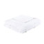 Housse de couette élégante en microfibre pour grand lit avec fermeture à boutons blanche et coussin décoratif