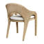 Fauteuil d'extérieur en osier Dason Kavali