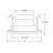 4 In. White Specular Recessed Reflector Trim