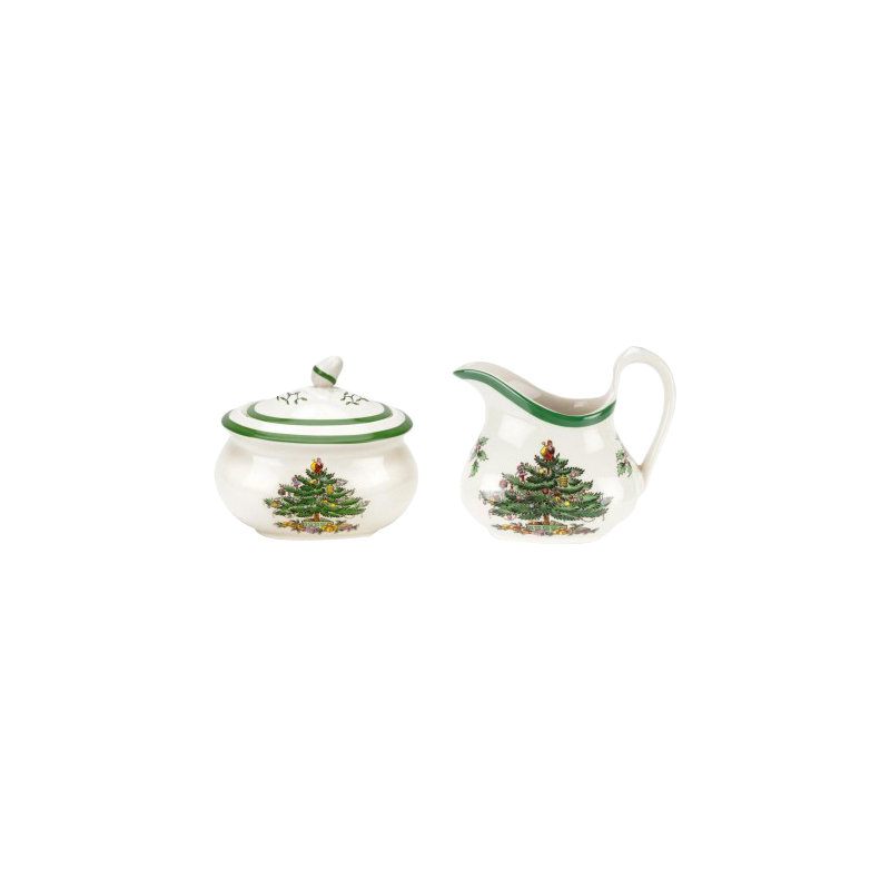 Spode Christmas Tree Sugar & Creamer Set