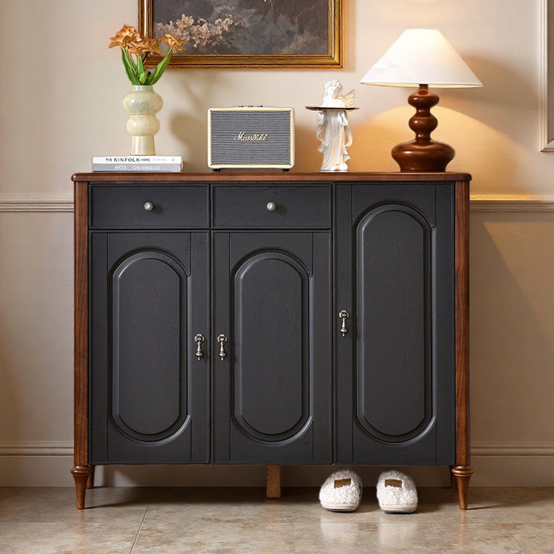 French style vintage storage shoe cabinet