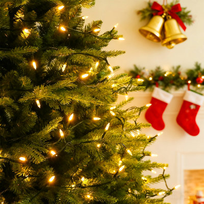 Ensemble de 2 guirlandes de Noël classiques de 16 pi, 50 mini DEL, à piles