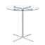 Ensemble de table de bar moderne 3 pièces avec 2 tabourets pivotants