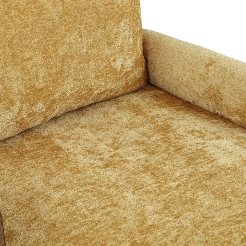 Fauteuil Brayven, Chenille jaune