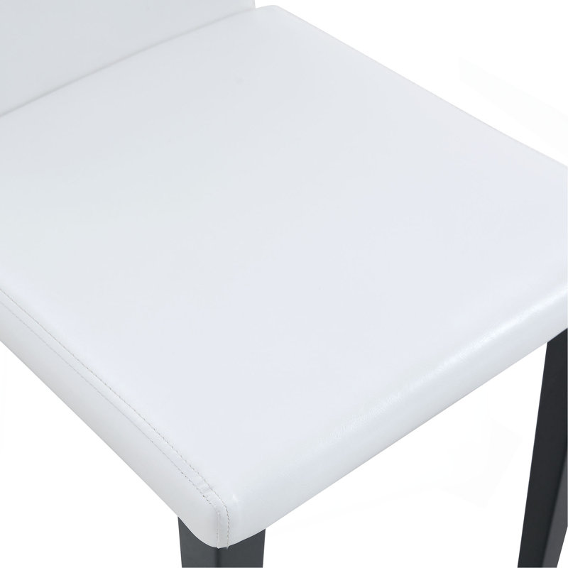 Quatre chaises de salle à manger en polyuréthane blanc, simples et polyvalentes, confortables et accompagnées. La chaise de salle à manger exquise et multifonctionnelle a ouvert une nouvelle expérience confortable. (Ensemble de 4 pièces)