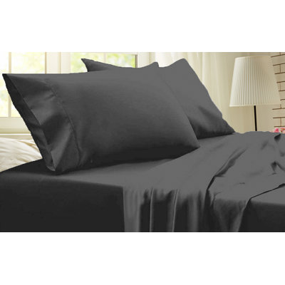 Ensemble de draps en rayonne de bambou de qualité supérieure 4 pièces