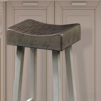 Tabouret de style transitionnel 2 pièces Tabouret