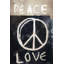 Peace Love - reproduction encadrée industrielle mat pour la décoration intérieure