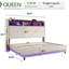  Lit escamotable avec rangement et tête de lit à DEL-230546375-230546372