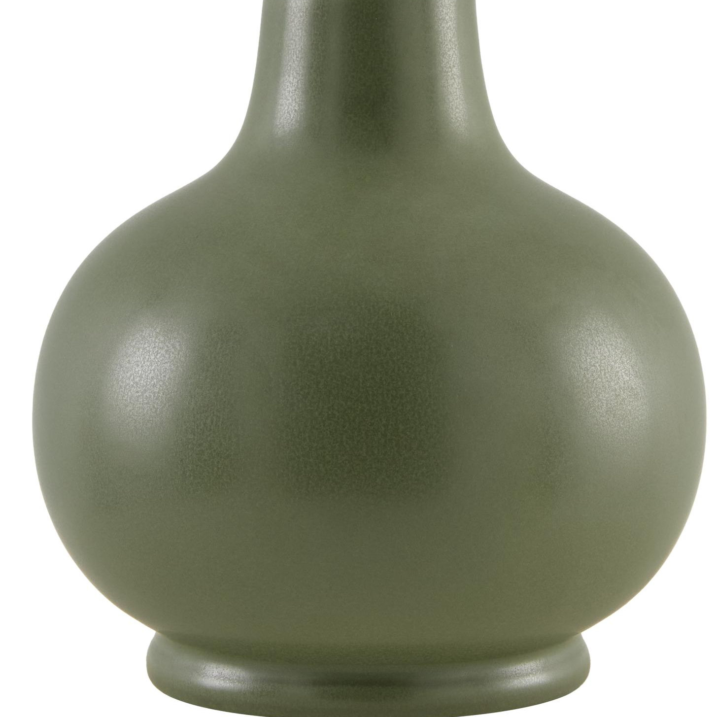 Momsen Drum Ceramic Table Lamp, 13'' H X 8'' W X 8'' D, Dark Green