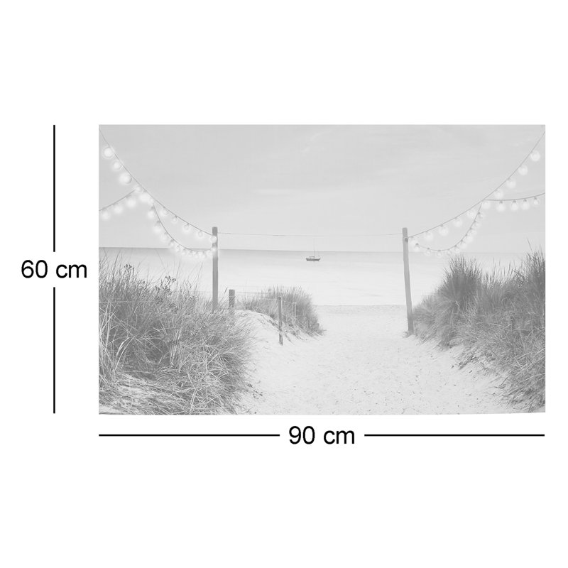 Art for the Home Shore Stroll LED Printed Canvas