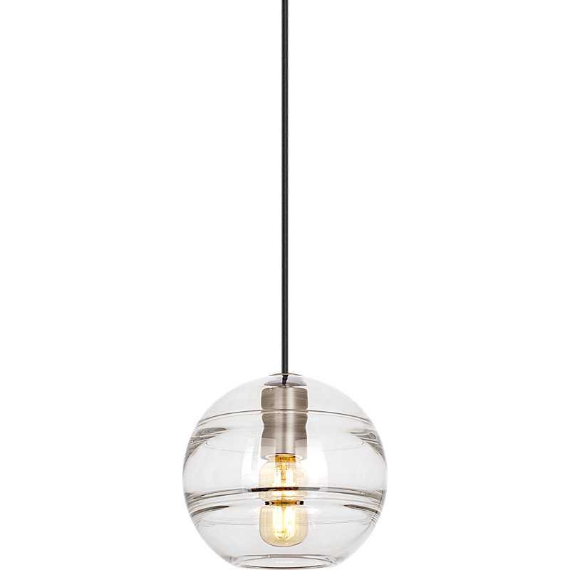 Sedona 1 - Light Pendant, Satin Nickel, Clear, No