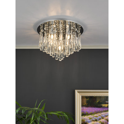 Azella Crystal Flush Mount