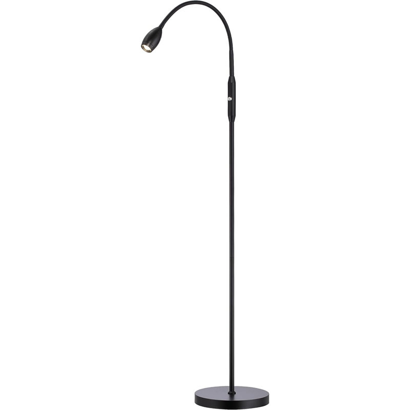 Orren Ellis Ray - Lampe sur pied à DEL ajustable, projecteur à intensité variable et à zoom, col-de-cygne flexible, lampe sur pied pour lecture / artisanat, lampe de table de travail