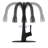 Scratch Matte Black Kitchen Tap With Three Function And 7.99" Spout Height Faucet In Spot Resistance 8.03" Reach For Industrials
