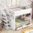 Bunk Bed with Convertible Bottom Bed-1488748579