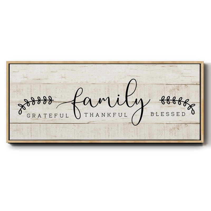 Famille - toile encadrée, H 24 po x l 60 po