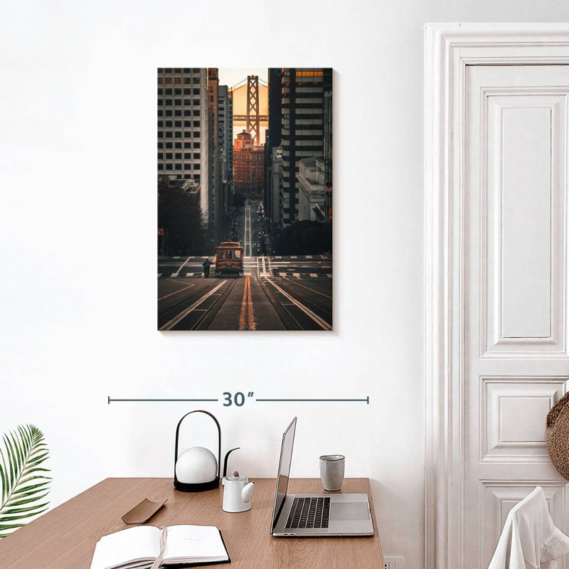 Aime Cable Car In San Francisco, 30" H x 20" W