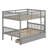 Versatile Bunk Bed System With Storage Compartments, Secure Ladder Access, And Dual-Bed Conversion Capability-53570680