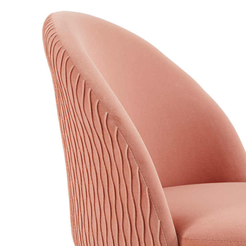 Etta Avenue™ Sawyer Velvet Task Chair, Pink