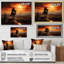 Cowboy Sunrise On The - Cowboys, art mural-4789899-4789896
