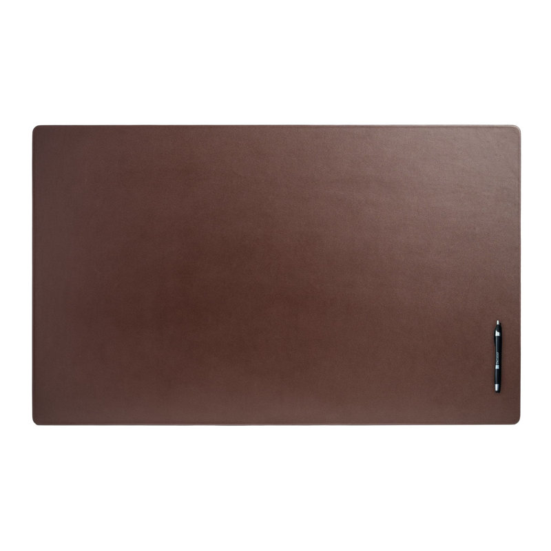 Bramfield Desk Leather Mat without Rail, Chocolate Brown