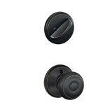 Georgian Interior Knob and Single Cylinder Deadbolt Thumbturn Set (Exterior Portion Sold Separately)