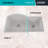 32" x 20" Platinum Quartz Kitchen Sink, 70/30 Double Bowl Sink, Drop-in Sink, Undermount Sink, Granite Kitchen Sink-101427316