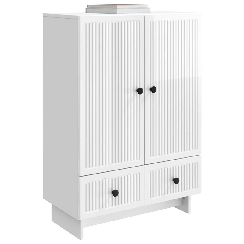 66cm Sideboard, High Gloss White