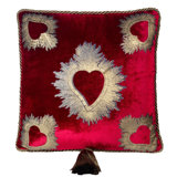 Sacred Heart II Velvet Square Pillow Cover