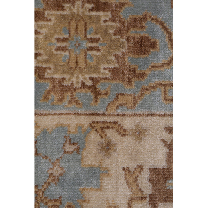 Wool Oriental Area Rug in Beige/Blue/Brown