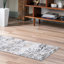 Tapis abstrait en polypropylène tissé à la machine Highdell en brun / noir / blanc-1010585244