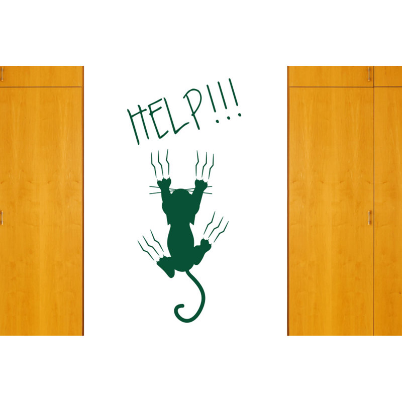 Animals Wall Decal, Dark Green, Large