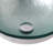 Bathroom Artistic Tempered Glass Vessel Bathroom Sink With Pop-Up Drain, Silver-123045099