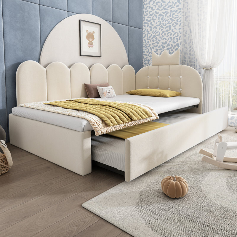 Upholstered Daybed, Beige