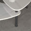 Table basse rotative moderne à 360 degrés avec plateau en pierre frittée blanche pour salon (table incluse seulement)