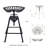 Botto Swivel Counter Stool with Metal Frame