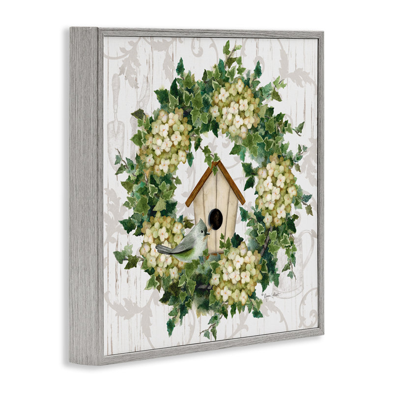 Art printanier à giclée encadrée par Birdhouse, H 24 po x l 24 po, Estampe numérique Farmhouse