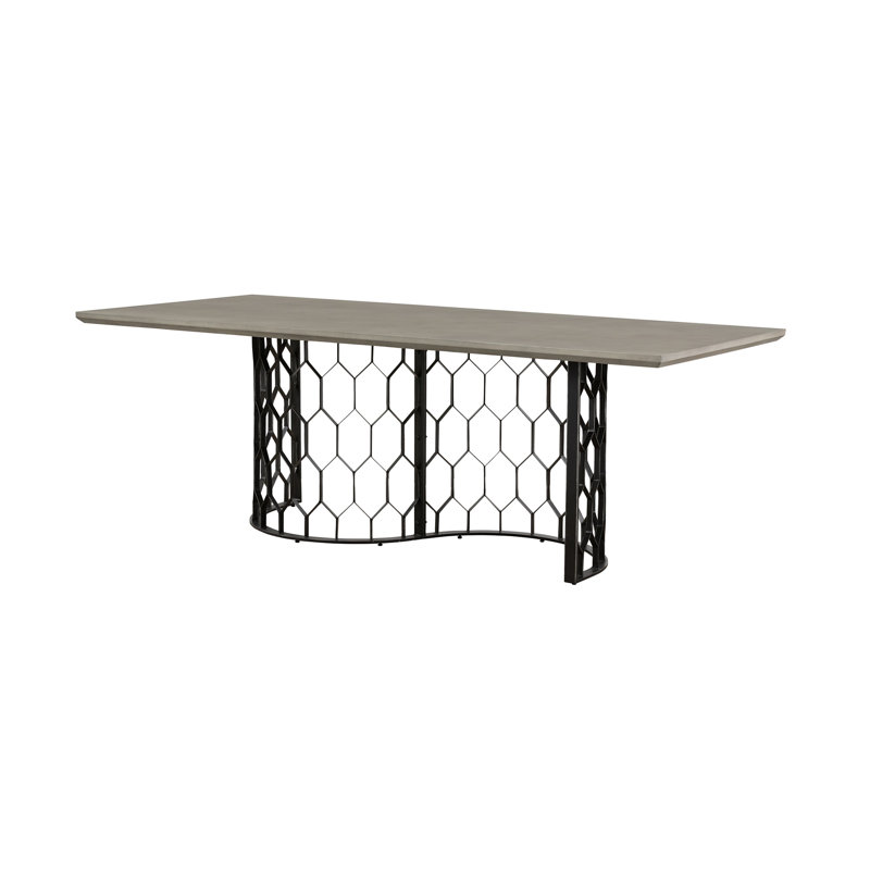 Metal Base Dining Table