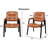 Office Guest Chair ,Faux Leather Seat Waiting Room Chair with Metal Frame, Reception Chair for Lobby-88659441