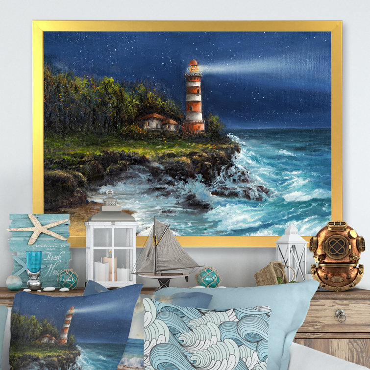 framed lighthouse prints